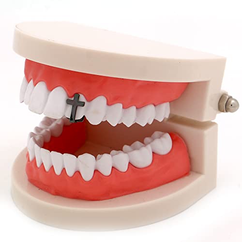 3Pcs 18K Gold Plated Teeth Grillz Caps Vampire Fangs Single Tooth Top or Bottom Grills for Your Teeth Grillz Set Men Women Hip Hop Jewelry Gift2