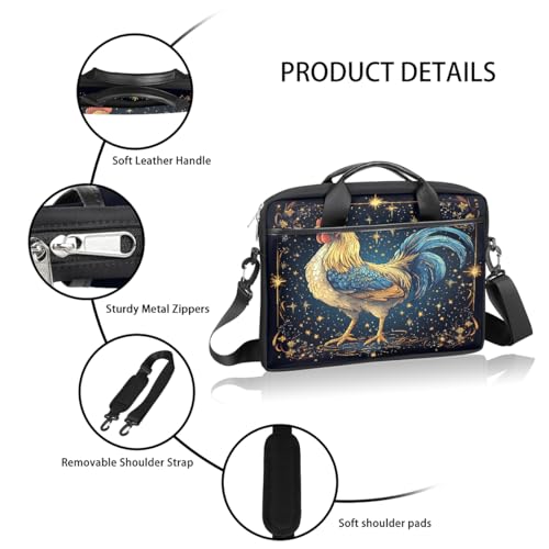 Bolso para laptop de 15 pulgadas con correa ajustable miniatura 4