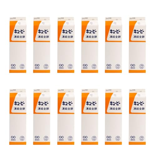 【12本セット】【ママパン】キユーピータマゴ QP 凍結全卵 1kg×12(12kg)まとめ買い