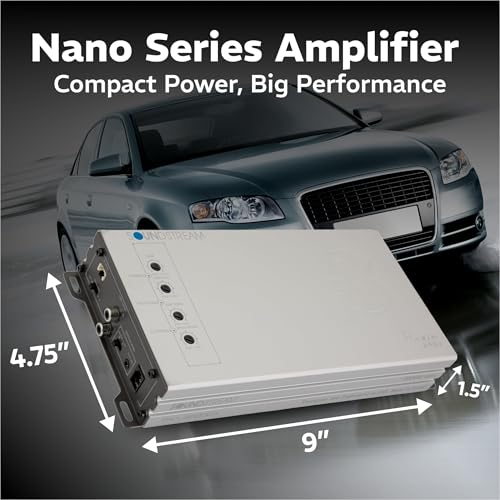 Image of SOUNDSTREAM Picasso Nano PN1.3000DX Monoblock Class D Car Stereo Amplifier - 1 Channel 3000W Compact Digital Amp with Wired Bass Control & High-Level Inputs for Subwoofers & Speakers (Renewed)