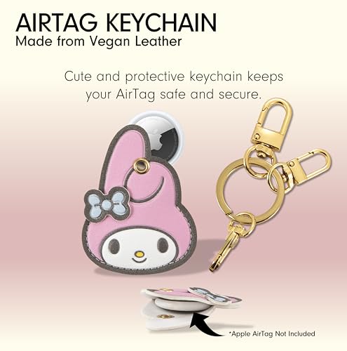 Image of Sonix x Sanrio Character Keychain Case Compatible with Apple AirTag | Protective AirTag Cover Keychain | My Melody