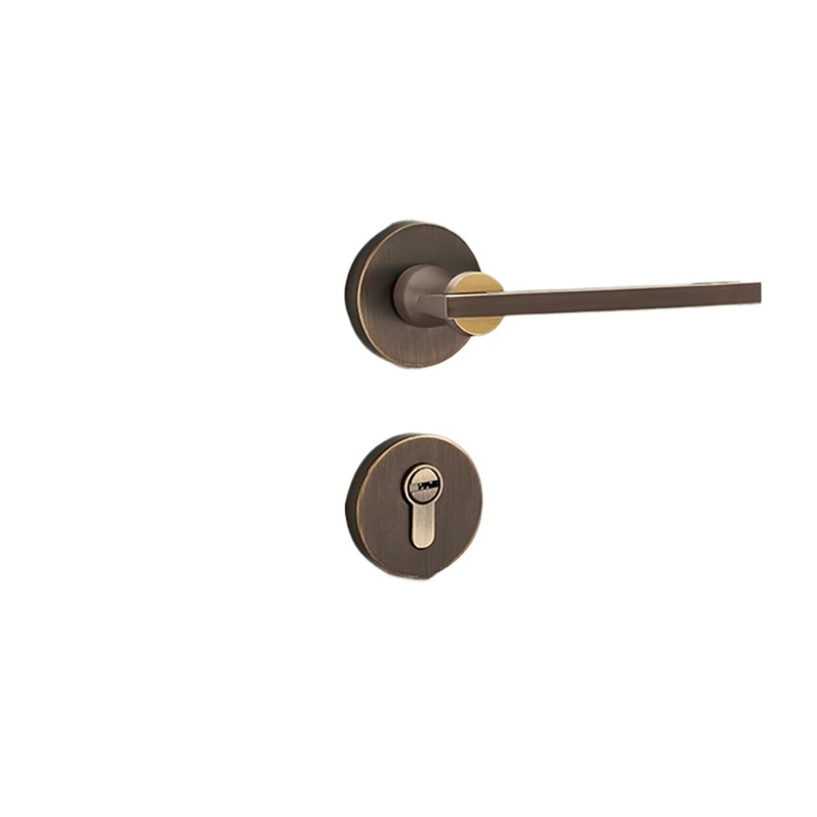 Aepqbgqj One Color Black Zinc Alloy Minimalist Magnetic Silent Split Lock Bedroom