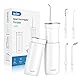 Munddusche Kabellos Tragbar Mini Munddusche Reisemunddusche Versenkbarer Wassertank IPX7 Wasserdicht Oral Irrigator Elektrische Munddusche mit DIY Modi, 5 Düsen für Zuhause Unterwegs Reise