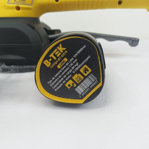 Maquina Assentar Piso Porcelanato Eletrica Vibratoria 2 Baterias 12V 5000mAh