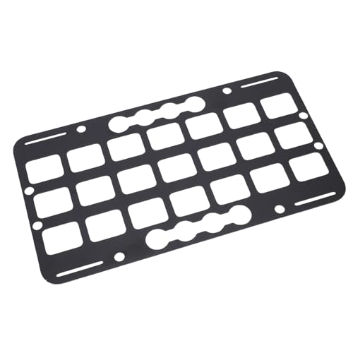 Placa de riel L para sujetar herramientas de forma segura en maleteros de SUVs y buses 4