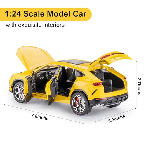 Carro de metal a escala 1:24 para niños miniatura 3