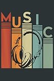  Electronic Music Lover DJ Vintage Retro Headphones: notebook daily planner 6 x 9 inches