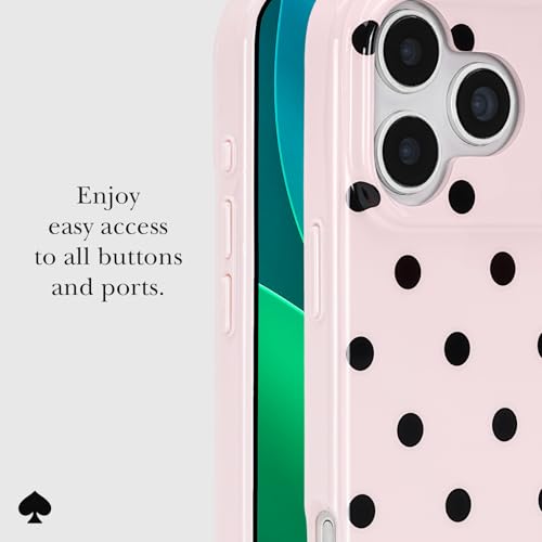 Image of kate spade new york iPhone 17 Pro Max Case - Compatible with MagSafe - Designer Phone Case - Cabana Dot Pink