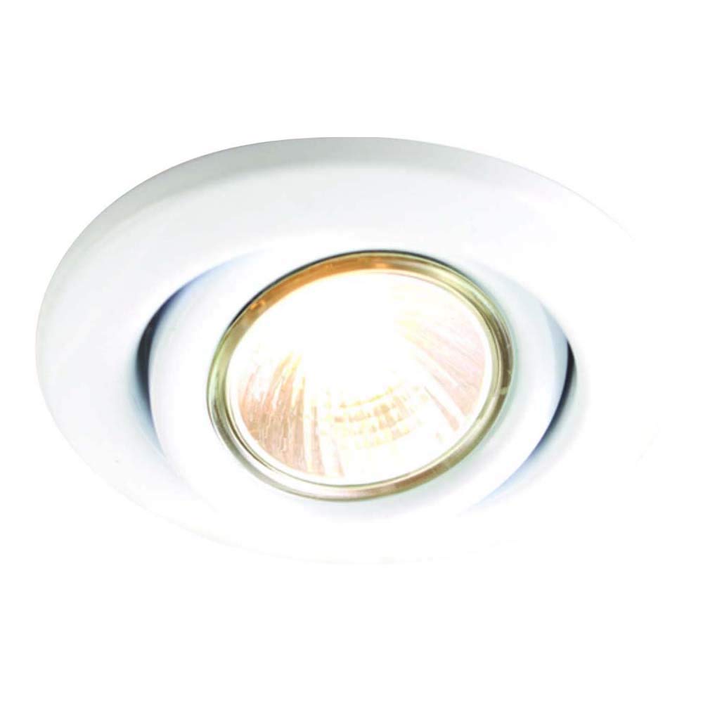 IP20 230V 50W max. GU10 White Recessed Tilt Downlight