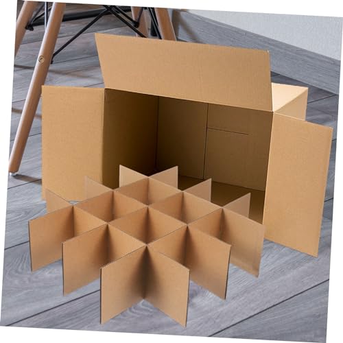 PartyKindom 2 Sets Cardboard Box Dividers for Moving Cardboard Packing Box Divider Glass Dish Transporting Accessories - Image 4