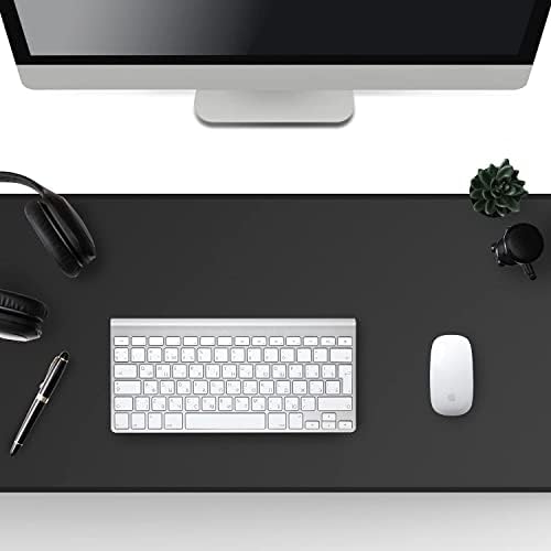 EFISH X Large Black Gaming Mouse Pad 800×400×2MM (31.50X15.74X0.08 inch),with Non-Slip Base,Waterproof and Foldable Pad,Desktop Pad Suitable for Gamers,Suitable for Work,Office and Home