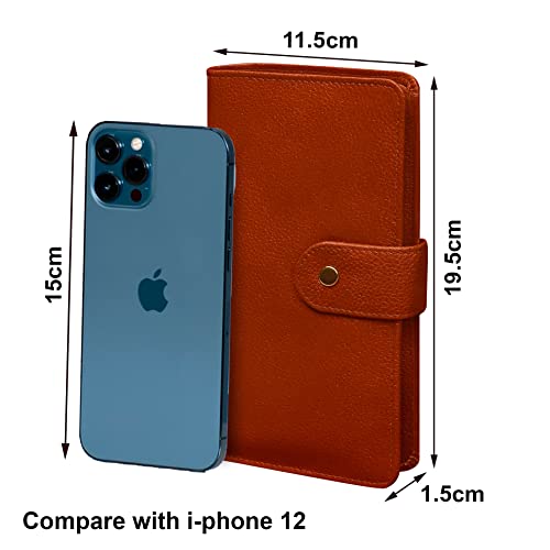 Image of ABYS Genuine Leather Unisex Passport Holder||Travel Wallet||Card Holder(Bombay Brown)