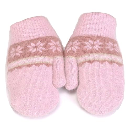 Winter Baby-Girls Knit Ski-Gloves Toddler Warm Mittens Warm Thick Mitt Infant fit for 2-5Years
