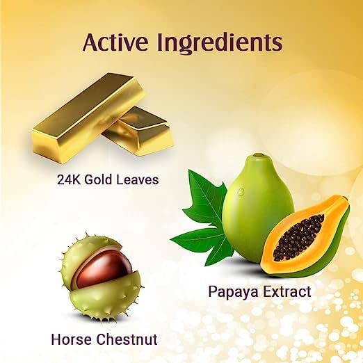 Miniatura 6 de Kit facial dorado para masaje, crema facial, gel facial, exfoliante facial exclusivo 4 sencillos pasos