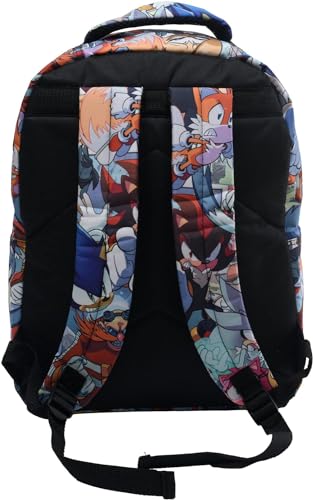 AI ACCESSORY INNOVATIONS Sonic The Hedgehog Backpack: Engaging School Bag with Sonic Characters for Kids & Adults Durable & Comfortable Everyday Gear - Image 3