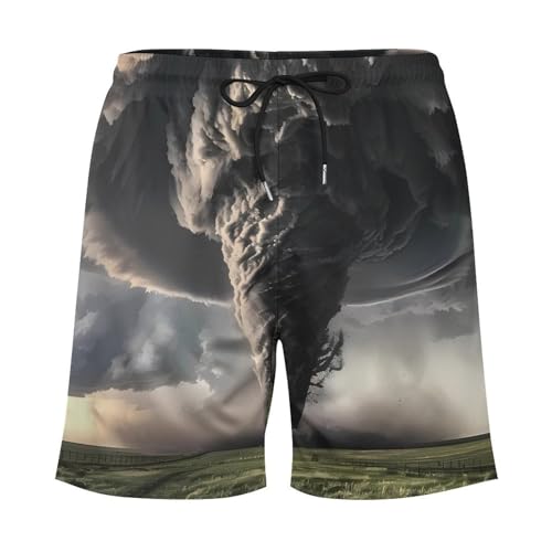 Tornado Thunderstorms Men's Swim Trunks Quick Dry Board Shorts Swimwear Beach Shorts with Compression Liner4