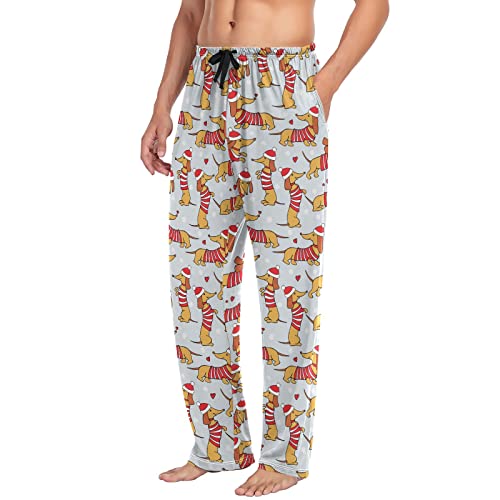Aflyko Christmas Men's Pajama Pants with Pockets Loose Lounge Sleepwear Long Pjs Bottoms2
