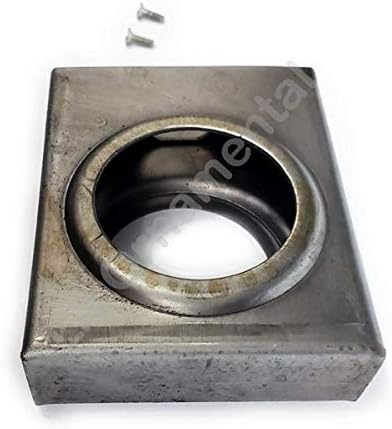 Single Box Hole Lockbox Weldable Steel Gate Doors 3 1/2 (H) x 4 1/2 (W) x 1 1/4" (D) Part #: 49452, unpainted