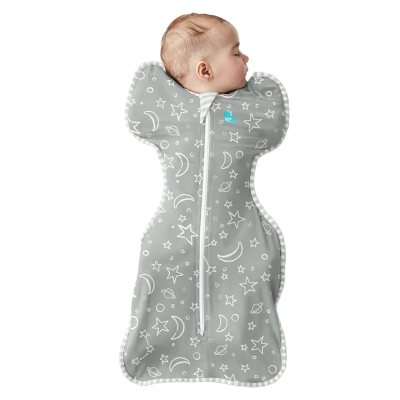 Image of Love To Dream Swaddle UP, Baby Sleep Sack, Twin Zipper For Easy Diaper Changes, Arms UP Position, Hip-Healthy, Lightweight & Breathable, Moderates Temperatures 20-24C, Small 1-3 Months, Olive