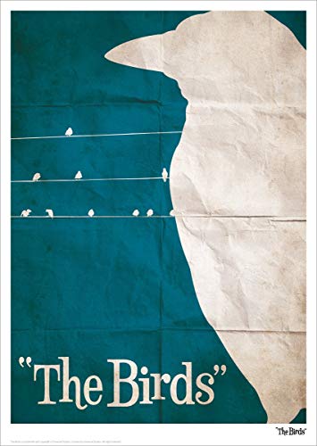 Tirage d'art Alfred Hitchcock The Birds idée cadeau cinéphile originale édition numérotée