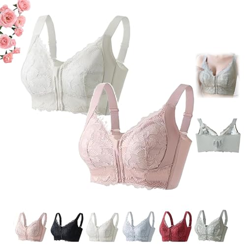 Senorita Zip up Bra, Ultra Soft Front Zip Wireless Lifting Bra, Ziplacy Women's Zip Front Sports Bra Wireless