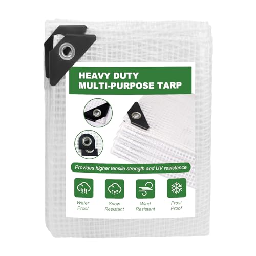 ZSLTLDU 18 Mil Greenhouse Cover 10x18 FT UV Waterproof Tarp