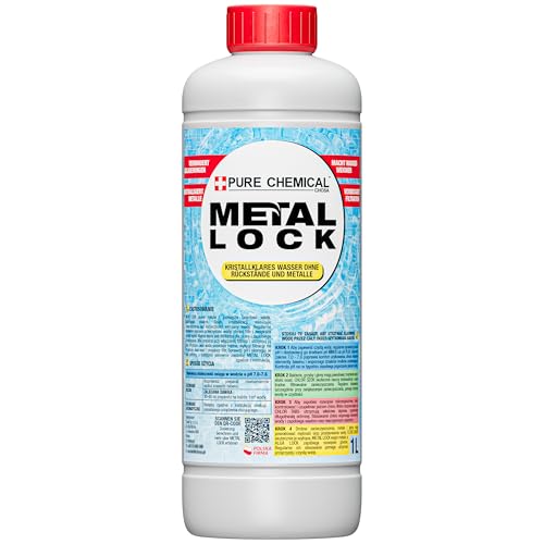 CHOSA - Metallentferner Pool Zubehör Reinigung - Poolreiniger Flüssig - Metallneutralisator Schwimmbad - Metall- und Kalkstabilisator - Reiniger Schwimmbadwasser - Wasserpflege - Poolpflege (1L)