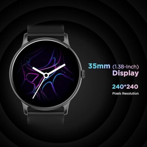 Image of Fire-Boltt Phoenix Smart Watch 1.38 inch HD Display, Bluetooth Calling, AI Voice Assistant, 120 Sports Modes, IP67 Waterproof, SpO2 Monitor, Smart Watch for Man & Woman- Black