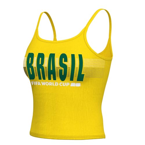 Outerstuff FIFA World Cup 2026 Womens Spaghetti Strap Country Tank Brazil X-Large
