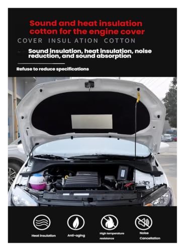Isolant thermique capot VW Touareg 2011-2017 en coton acoustique premium - 6