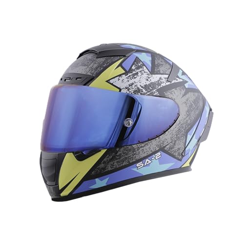 Image of Steelbird SA-2 Star ISI Certified Full Face Graphic Helmet