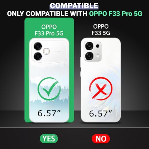 Image of TheGiftKart Tough Armor Bumper Back Cover Case for Oppo F33 Pro 5G | Kickstand & Ring Holder | 360 Degree Protection Back Cover Case for Oppo F33 Pro 5G (PC & TPU, Rotating Camera Cover, Black)