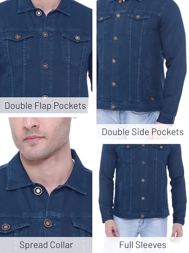 Image of Kuons Avenue Men's Regular Fit Trucker Jacket | Denim Jacket For Men