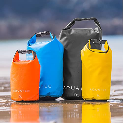 AQUATEC Bolsa Seca Impermeable - 5L Azul Claro - Ligera y Resistente con Cierre Seguro Ideal para Kayak, Paddle Board y Camping miniatura 2