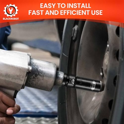Image of BLACKROBOT 3 /4 inchF To 1 /2 inchM Impact Socket Adapter, Cr-Mo Steel Exceeds ANSI Standards, Square Drive Reducer for Impact Driver Wrench