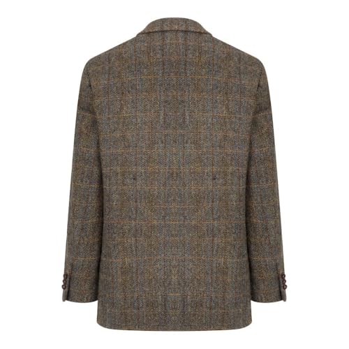 Walker and Hawkes Harris Tweed Blakemore Blazer for Men - Hand-Woven Wool Tweed Jacket with Polyester Lining, Regular Fit3