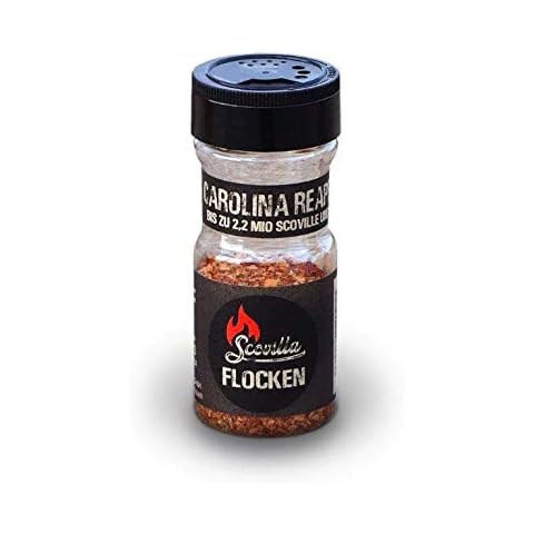 Scovillas Carolina Reaper, Chili-Flocken im Shaker Cover