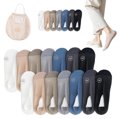 Zeanaturals Ultra Thin Liner Non Slip No Show Socks, Soft Breathable Invisible Low Cut Ice Silk Sock Women Men