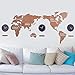 Produktbild YHEGV Kreative Home Holz- Karte der Welt große Wallpaper WStickers, Green-Small 51,2 * 23,6 Zoll