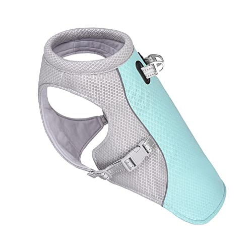 weidan Kühlweste Für Hunde, Hund Kühlung Weste, Kühlende Sommerjacke Für Haustiere, Atmungsaktiv Mesh Hundejacke Haustier Weste Geschirr, Geeignet Für Kleine, Mittlere Und Große Hunde, L Cover