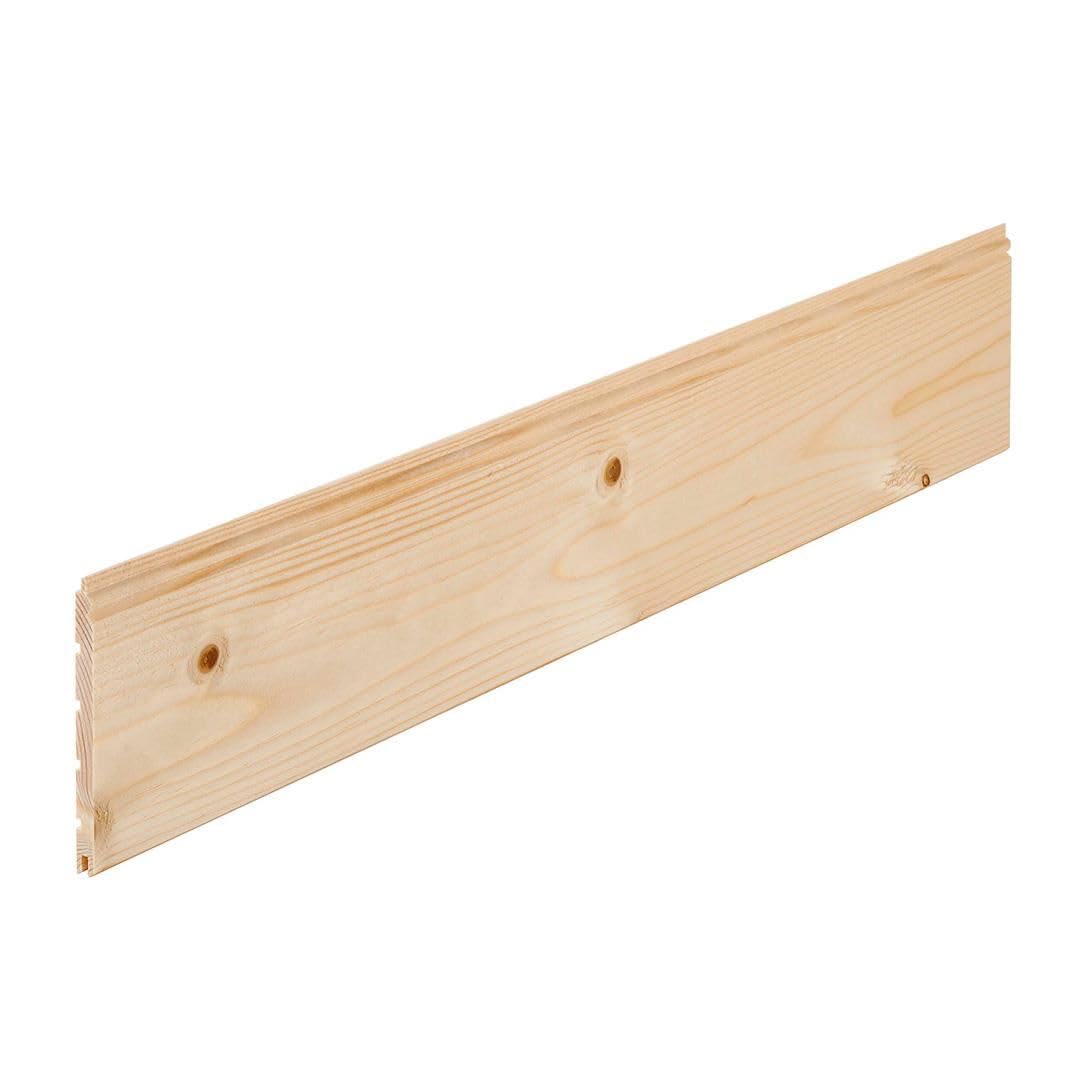 Snowdon Timber, Tongue and Groove Beaded Cladding, 10 Pack (L) 1.8m x (W) 95mm x (T) 7.5mm, Home and Interior