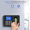Clocking in Machines for Small Business, Fingerprint Password Attendance Machine, Checking-in Recorder Time Clock with 2.4 TFT LCD Screen Fingerprint Password, for Office Business with 8G U-Disk #3