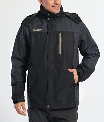MAGCOMSEN Waterproof Jackets For Men Rain Jacket Mens Windbreaker Jackets...