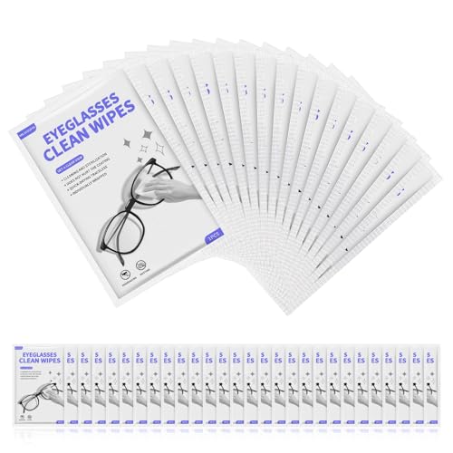 Flintronic Lot de 120 Lingettes Nettoyantes Portables, Chiffon de Nettoyant pour Lunettes, Appareils Photo, Jumelles, Miroirs, Tablettes, Téléphones