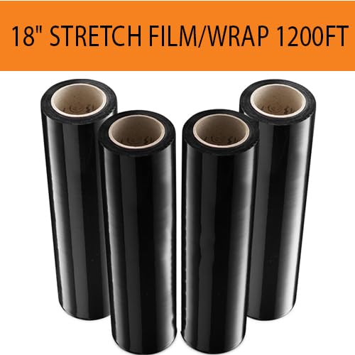 Fathers Day 18" Stretch Film/Wrap 1200ft 500 Stretch Black Cling