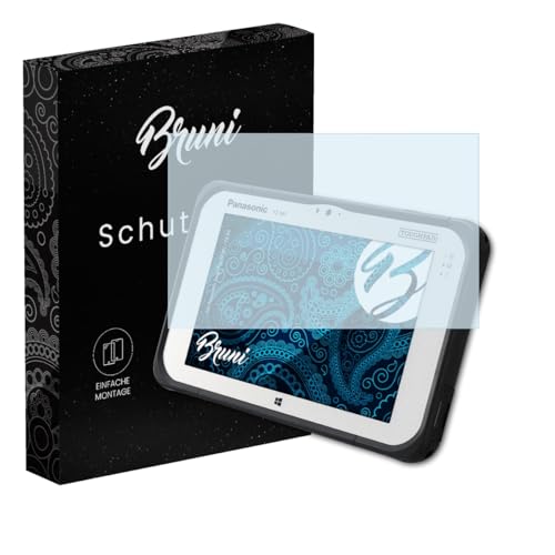 Bruni Schutzfolie kompatibel mit Panasonic ToughPad FZ-M1 / FZ-B2 Folie, glasklare Bildschirmschutzfolie (2X)