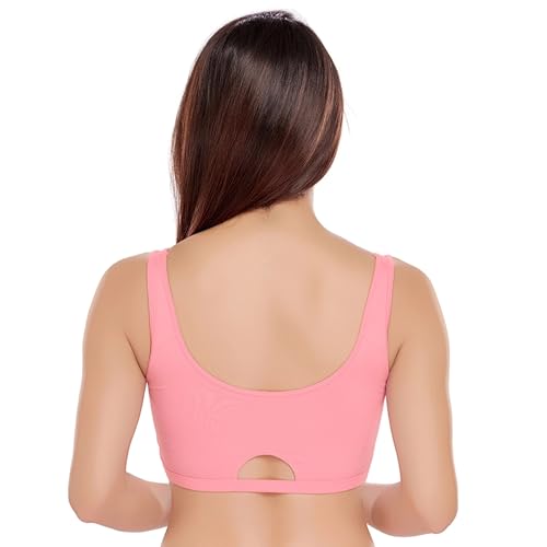 Image of juliet Non Padded Full Coverage Sports Bra for Women | Slip on Bra | Low Impact High Coverage Wireless Support Sports Bra JS 90