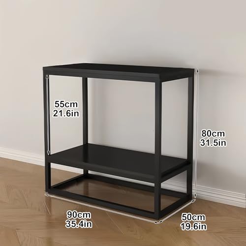 Support d'aquarium blanc 90x50 cm idéal pour sublimer votre salon moderne