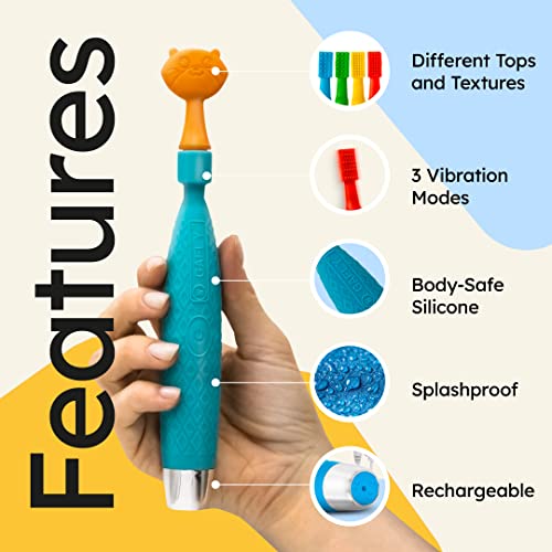 GAFLY Therapen: Rechargeable Oral Massager for Speech Therapy, Sensory Brush, Speech Therapy Toys, Adjustable Speed Setting, USB Charging, Mouth Stimulator, Kids Chew Toys Sensory with Storage Pouch - Image 5