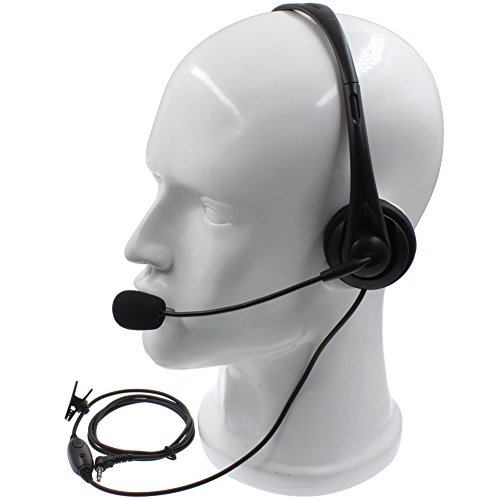 Kenmax® 1 Pin Overhead Earpiece Headset With Boom Mic Microphone Noise Cancelling For Yaesu Vx-1R Ft-50 Vx-10 Vx-110 Vx-210 Vxf-1 #TOP2